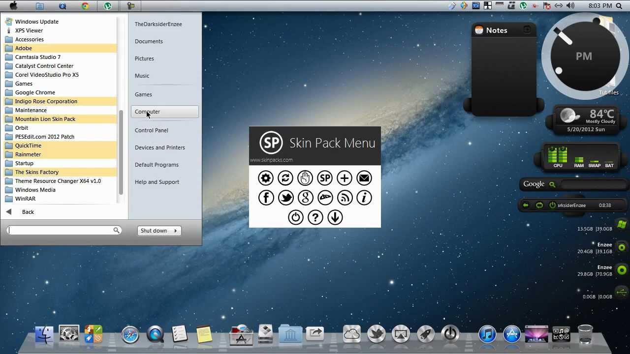 Mac Os Transformation Pack For Windows 7